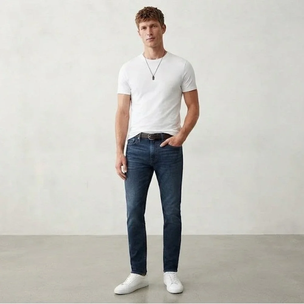 American Eagle Skinny Jeans Mens 33x30 Blue Black NWT AirFlex+ 0119-7486-042